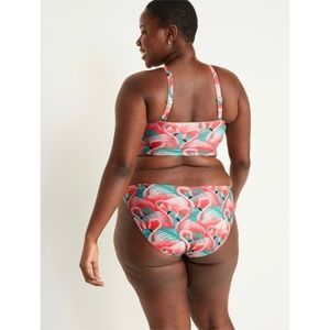 Old Navy | Flamingo Print Bandeau Bikini | 2 PC Bathing Suit 2X Plus Size